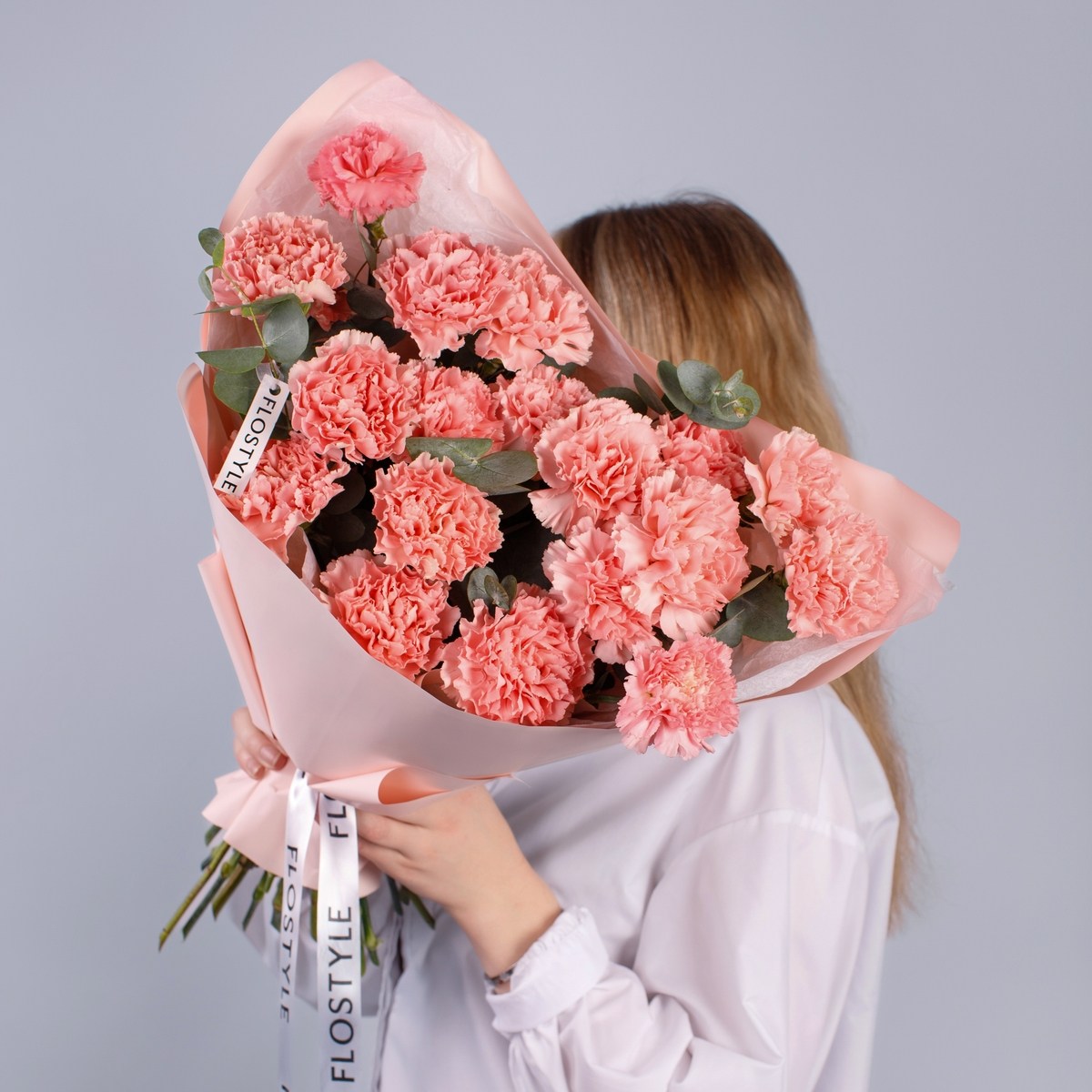 Букет розовых диантусов